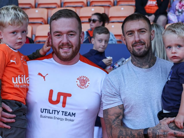 Seasiders supporters showed their support in the sun for Richard Keogh's side.