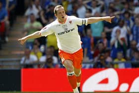 Adam famously scored a magnificent free-kick during Blackpool's Championship play-off final win against Cardiff