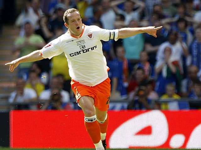 Adam famously scored a magnificent free-kick during Blackpool's Championship play-off final win against Cardiff