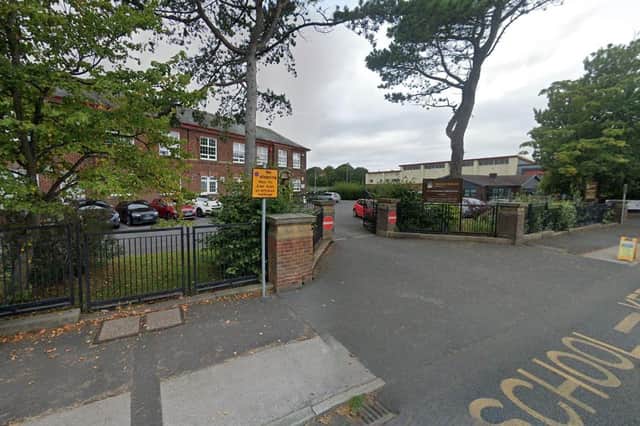 A burst water pipe caused “significant damage” at Baines School in High Cross Road, Poulton-le-Fylde (Credit: Google)