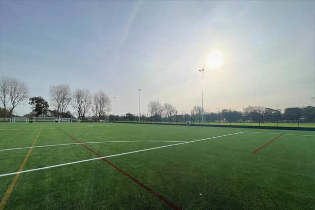 The new pitch at Stanley Park