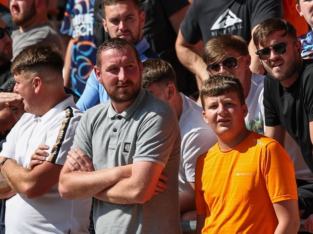 Seasiders supporters showed their support in the sun for Richard Keogh's side.