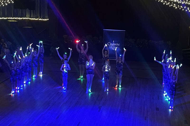 Dancers shine lights for the Crown Ballroom's 10th birthday