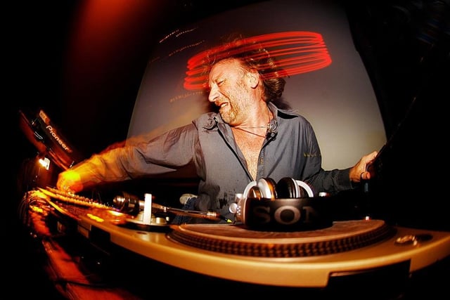 Joy Division and New Order bassist Peter Hook at the decks when Manchester's Hacienda took over a night at The Syndicate, 2009