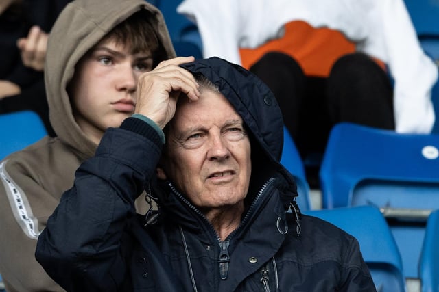 Blackpool supporters made the trip to the Kassam Stadium for the game against Oxford United.