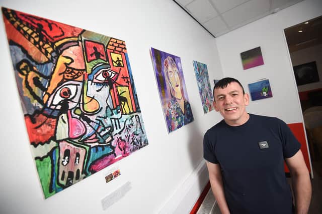 New arts show at Urban Arts Studio in St Annes. Pictured is Robert Haworth.