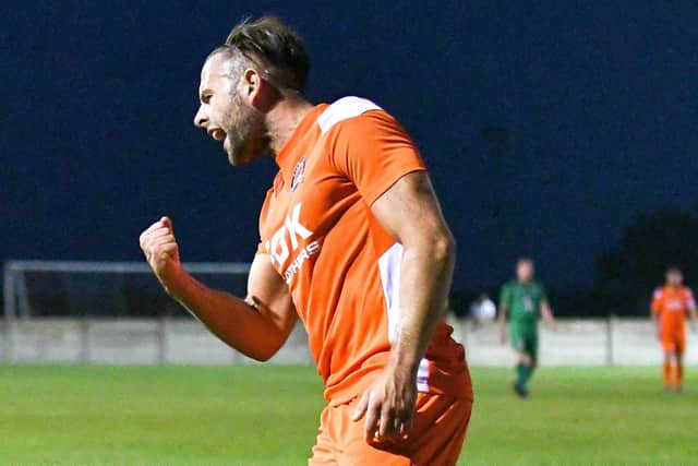 AFC Blackpool's Jacob Gregory had an eventful first half Picture: Adam Gee