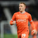 WEST BROMWICH, ENGLAND - NOVEMBER 01:  Shayne Lavery of Blackpool during the Sky Bet Championship between West Bromwich Albion and Blackpool at The Hawthorns on November 01, 2022 in West Bromwich, England. (Photo by Shaun Botterill/Getty Images)