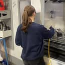 An apprentice at work.