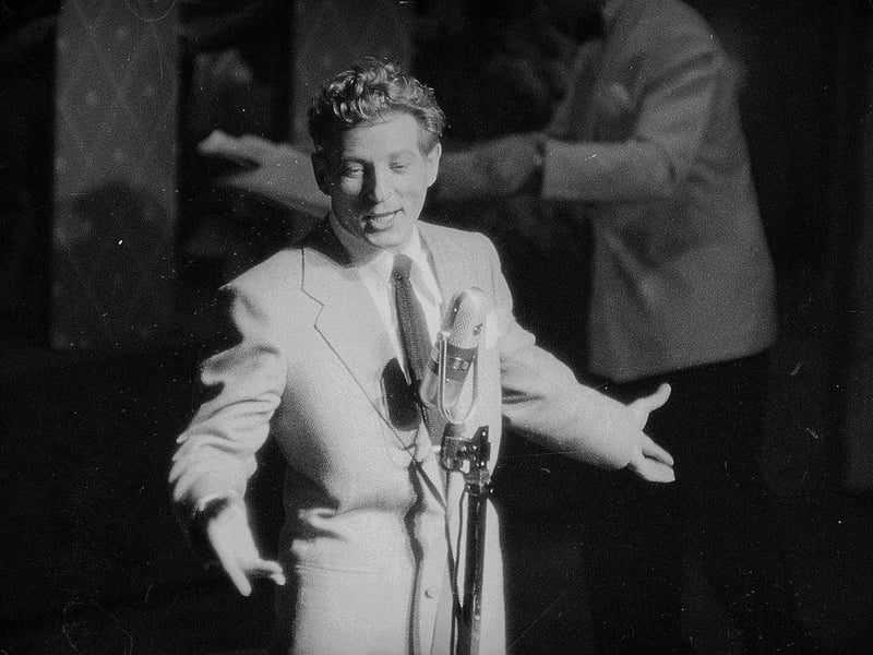 In 1952 Hollywood star Danny Kaye gave a brilliant performance at Blackpool's Empress Ballroom, calling on not only his fine singing voice but his precise comic timing and sheer force of personality. The star had been filming the musical Hans Christian Andersen, released later that year, when he decided to fly over for the Open golf tournament at Lytham. He gave two shows nightly on July 17 and 18.