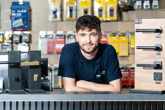 Salesman William McDonald of the Top Gun Group on Trident Business Park in Blackpool. Photo: Kelvin Lister-Stuttard