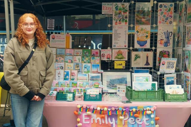 Lytham artist Emily Peet and her range of illustrations.