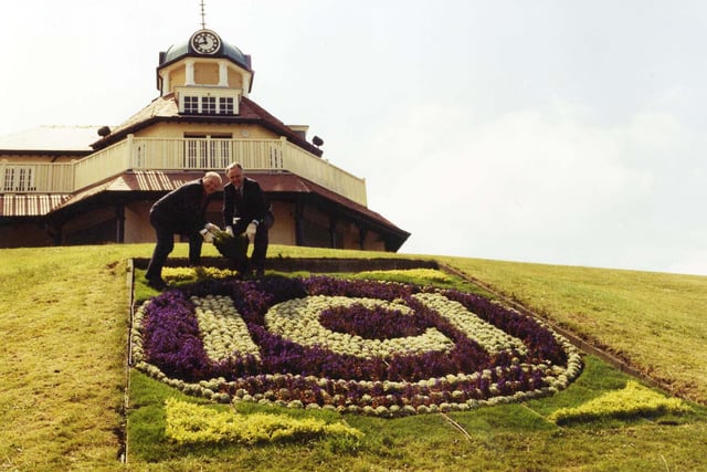 The Mount and flower beds in Fleetwood