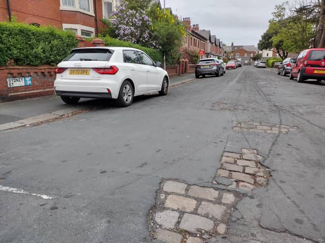 Sydney Street in St Annes is among the roads due to be resurfaced, but there should be more, says Mr Menzies
