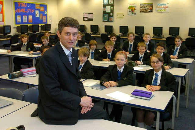 St Mary's Catholic High School, Blackpool. Headteacher Stephen Tierney in 2007