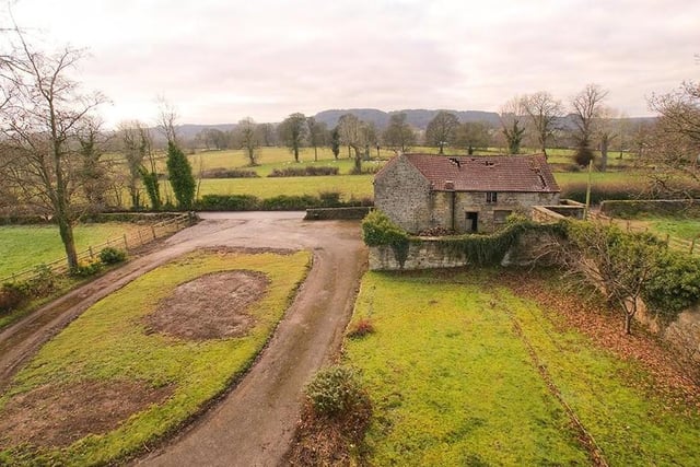 Another scenic aerial shot of Whaley Grange in Ashover.