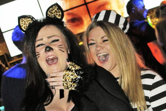 The reopening of Walkabout was a big occasion. Judging by the costumes it looks like it was around Halloween in 2013