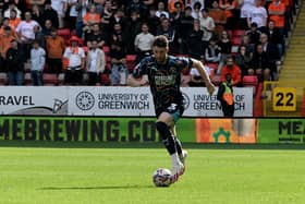 James Husband isn’t ready just yet to return from injury for Blackpool. (Image: Camera Sport)