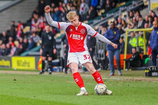 Fleetwood Town forward Paddy Lane during the Sky Bet League One match between Burton Albion and Fleetwood Town at the Pirelli Stadium, Burton upon Trent, England on 12 March 2022. Photo by Sam Fielding / PMi.
