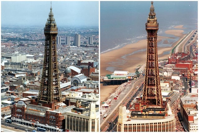 The jewel of our amazing resort - this was when Blackpool Tower was painted gold for its centenary year