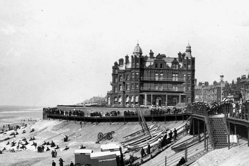 Undated picture of the Metropole Hotel. It was originally called Baylies Hotel and construction started in 1776. Another testament to Talbot Square and North Promenade being early roads into Blackpool