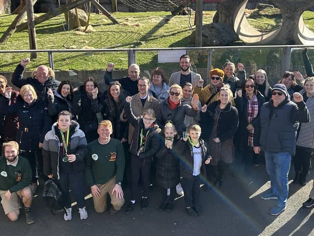 The launch event at Blackpool Zoo