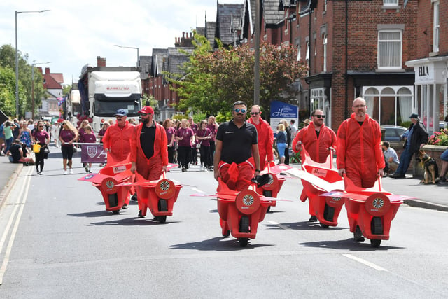 Lytham Round table members brought a colourful element of their own to the streets