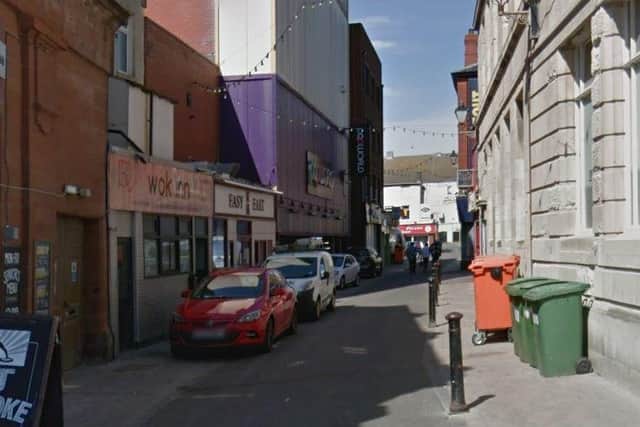 A man was hospitalised with head injuries following an assault in The Strand, Blackpool (Credit: Google)