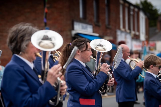 Music is always an essential part of Freckleton Club Day and the village's own acclaimed band was on duty as usual.
