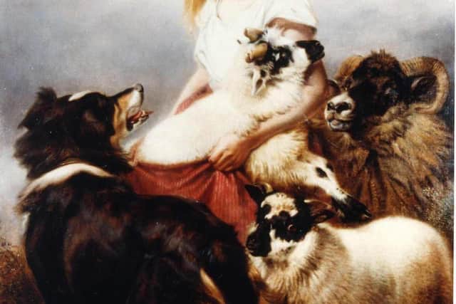 The Herd Lassie 1876 by Richard Ansdell from the Lytham St Annes Art Collection