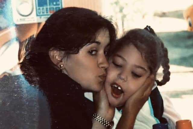 Michelle with her little sister Aymie before she died. She's raising money for Brian House, where Aymie was the first ever patient