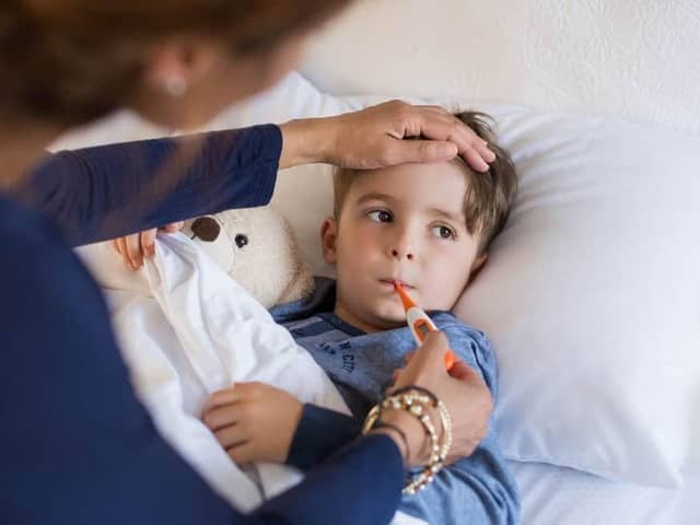 Hand, foot and mouth disease is a common childhood illness that can also affect adults. The first signs can be a sore throat, a high temperature and not wanting to eat
