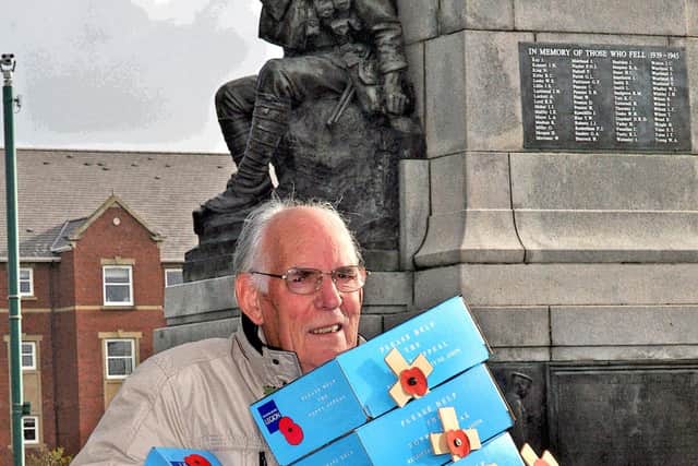 Spencer Leader's efforts in promoting the Poppy Appeal helped raise hundreds of thousands of pounds over more than 40 years