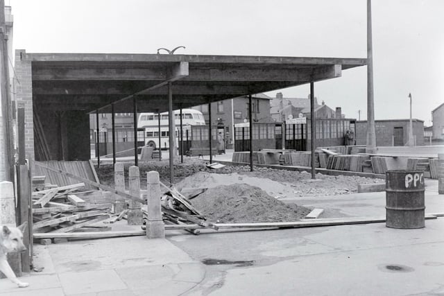 Cleveleys Bus Station under construction