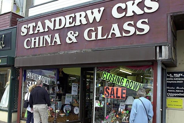 Standerwicks China and Glass was forced to close down because of the changing business nature of Queen Street