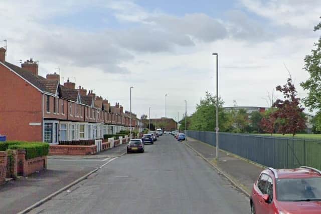 An elderly woman was reportedly chased by a man at the junction of Nansen Road and Park Avenue in Fleetwood (Credit: Google)