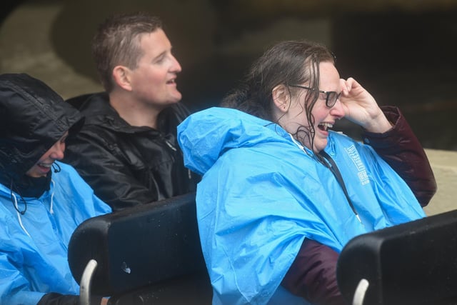 Media day for the newly reopened Valhalla ride at Blackpool Pleasure Beach. Pictured is Gazette reporter Lucinda Herbert.