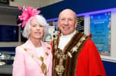 Fylde mayor Coun Ben Aitken with mayoress Bernadette Nolan. Photo: Kelvin Stuttard