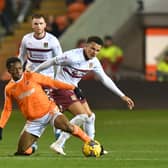 Karamoko Dembele was highly rated when he arrived at Blackpool. He is considered one of the best young players in League One. (Dave Howarth; CameraSport Images)