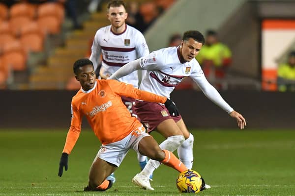 Karamoko Dembele was highly rated when he arrived at Blackpool. He is considered one of the best young players in League One. (Dave Howarth; CameraSport Images)