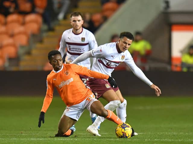 Karamoko Dembele was highly rated when he arrived at Blackpool. He is considered one of the best young players in League One. (Dave Howarth; CameraSport Images)