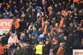 Seasiders supporters showed their support during the EFL Trophy tie on Wednesday night.