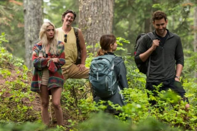 L to R: Ashley Benson, Eric Balfour, Jenna and Oliver Jackson-Cohen. Image: Kailey Shwerman/Prime Video