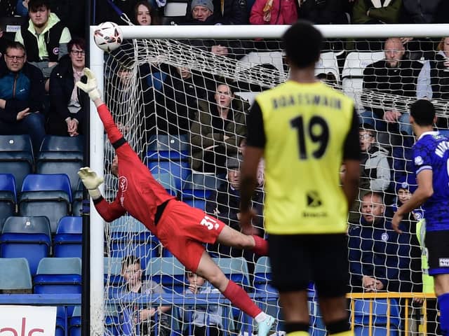 AFC Fylde keeper Ben Winterbottom made some fine saves Photo: AFC Fylde