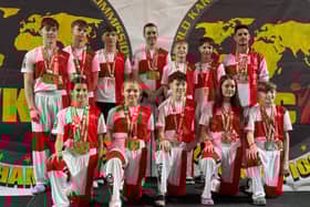 The successful athletes of Blackpool Karate Club