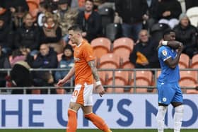 Olly Casey was sent off in Blackpool's defeat to Peterborough (Photographer Lee Parker / CameraSport)