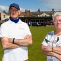 Chairman Dave Walters and Secretary Kath Donnelly at Strawberry Gardens bowling club which  has been hit by new annual rent. Photo: Kelvin Stuttard