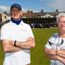 Chairman Dave Walters and Secretary Kath Donnelly at Strawberry Gardens bowling club which  has been hit by new annual rent. Photo: Kelvin Stuttard
