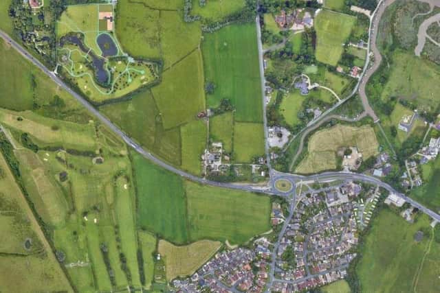 A car and a motorcyclist collided between Norcross roundabout and the River Wyre pub (Credit: Google)