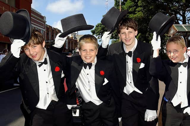 From Lytham St Annes St John Ambulance (from left) Niall Cartmell, Ryan Salisbury, Ryan Cartmell, and Daniel Peters, at St Annes Charity Carnival